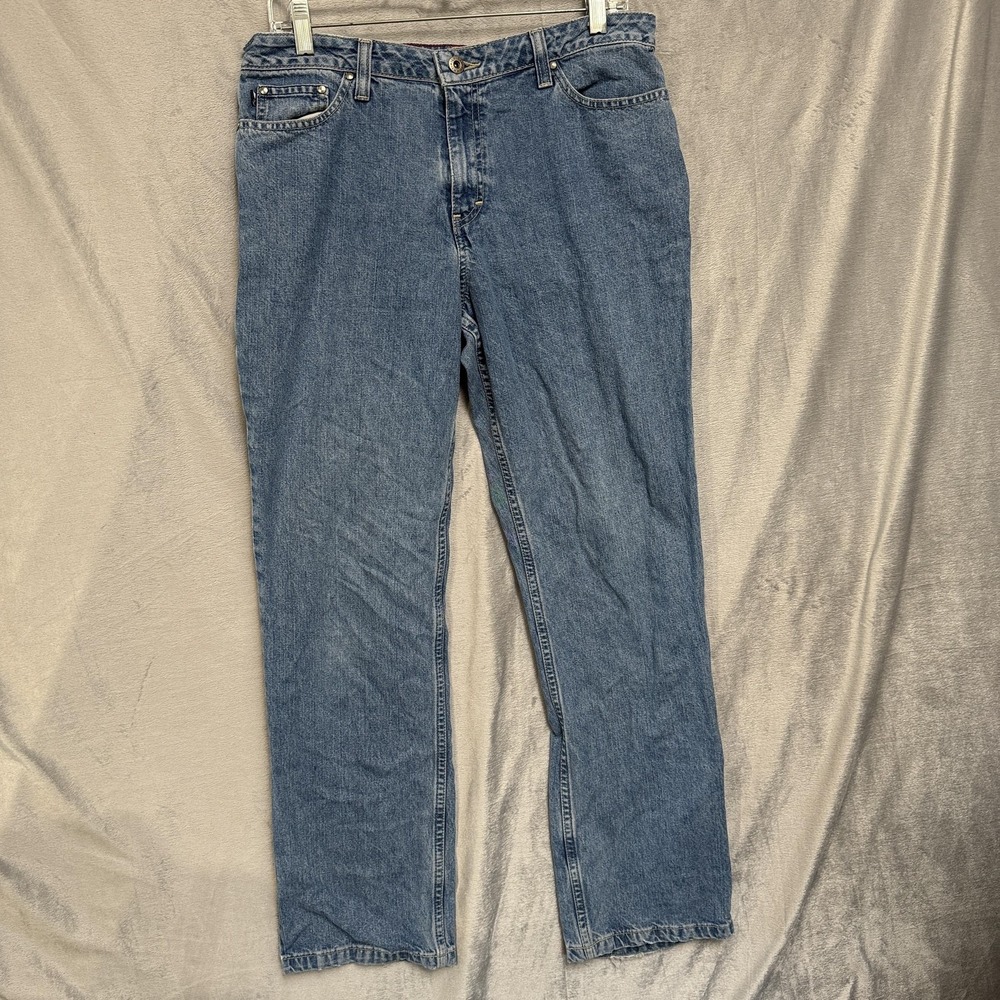 Vintage Tommy Hilfiger Jeans Womens 8 Blue Denim Straight Leg High Rise 2000s